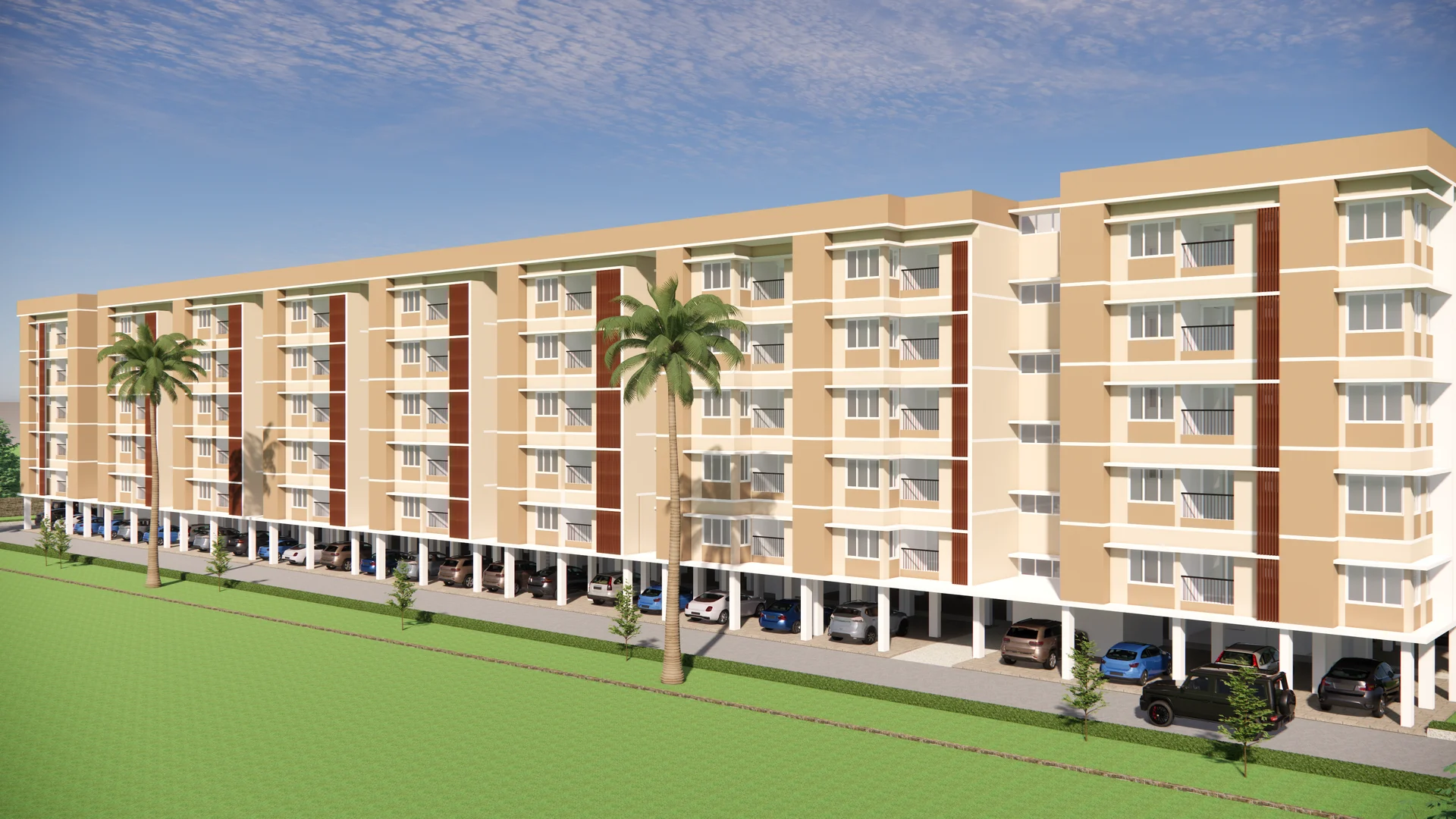 Arun Excello Ziva Bhairavi Block Elevation