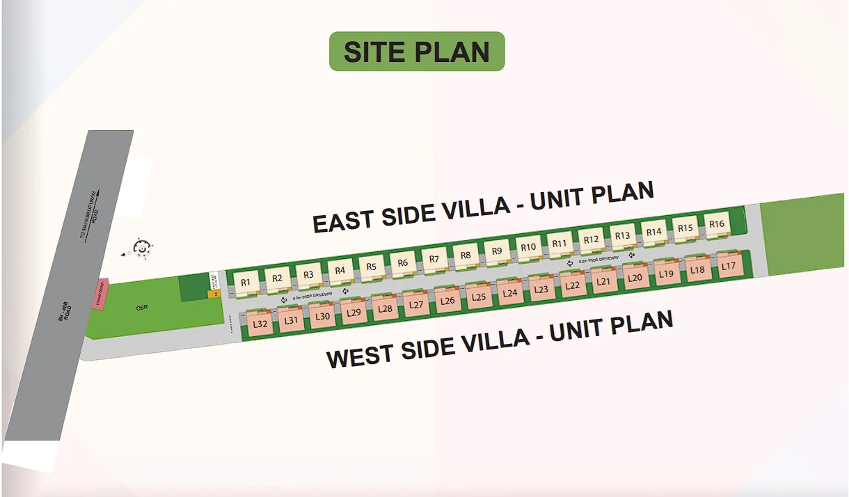 Ziva Mohanam Retirement Villa Master Site Plan